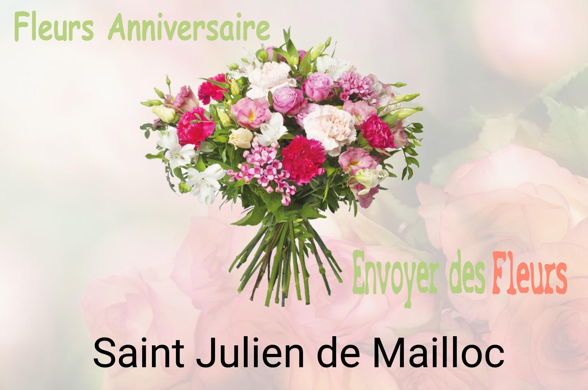 Bouquet de fleurs d’anniversaire livré à Saint-Julien-de-Mailloc