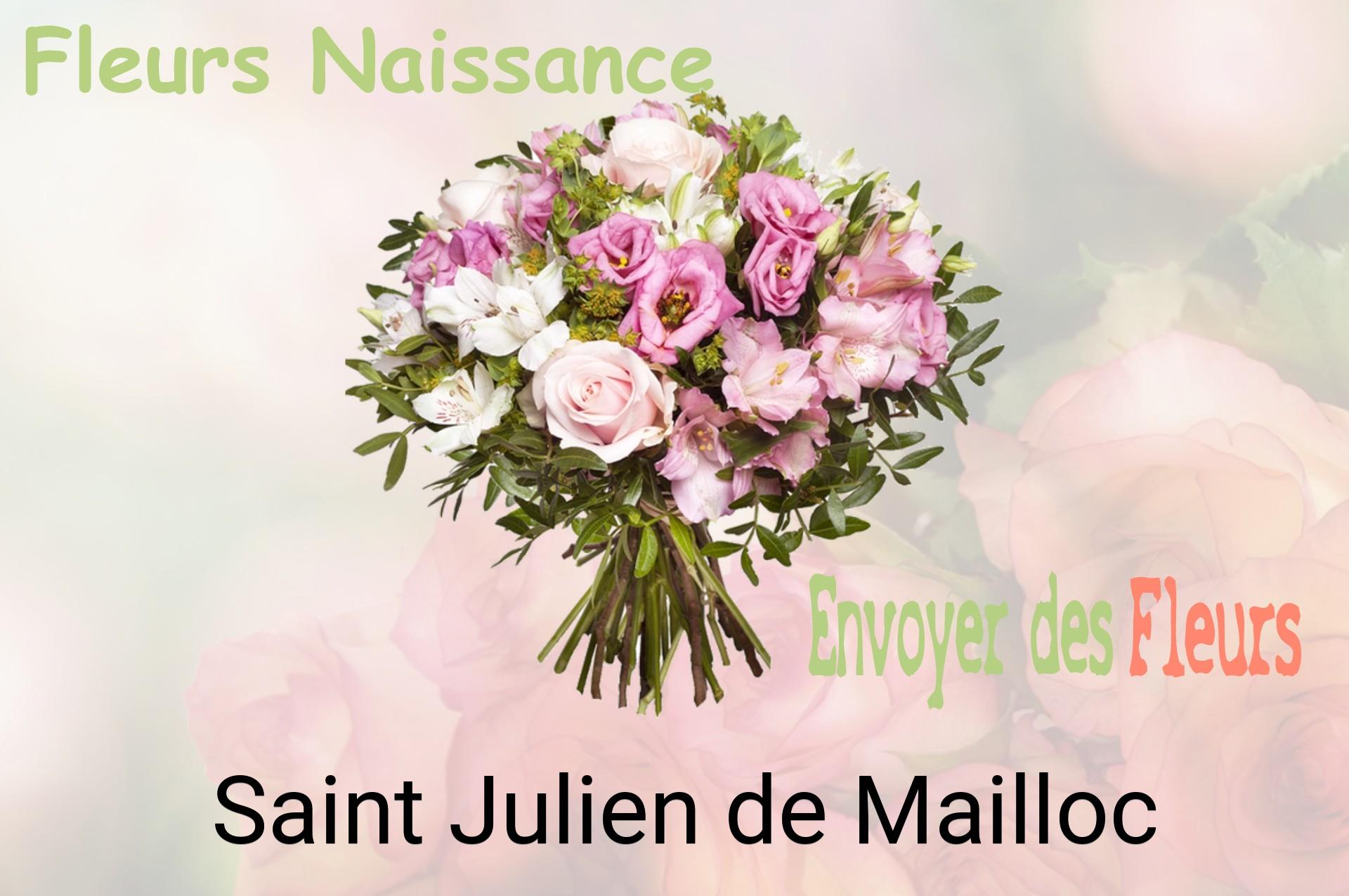 Bouquet de fleurs de naissance livré à Saint-Julien-de-Mailloc